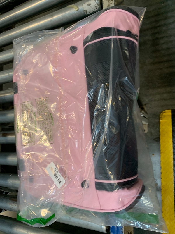 Photo 1 of **NEEDS NEW ZIPPERS** Henkelion Pet Carrier for Small Medium Cats Dogs Puppies up to 15 Lbs, TSA Airline Approved, Soft Sided, Collapsible Travel - Pink