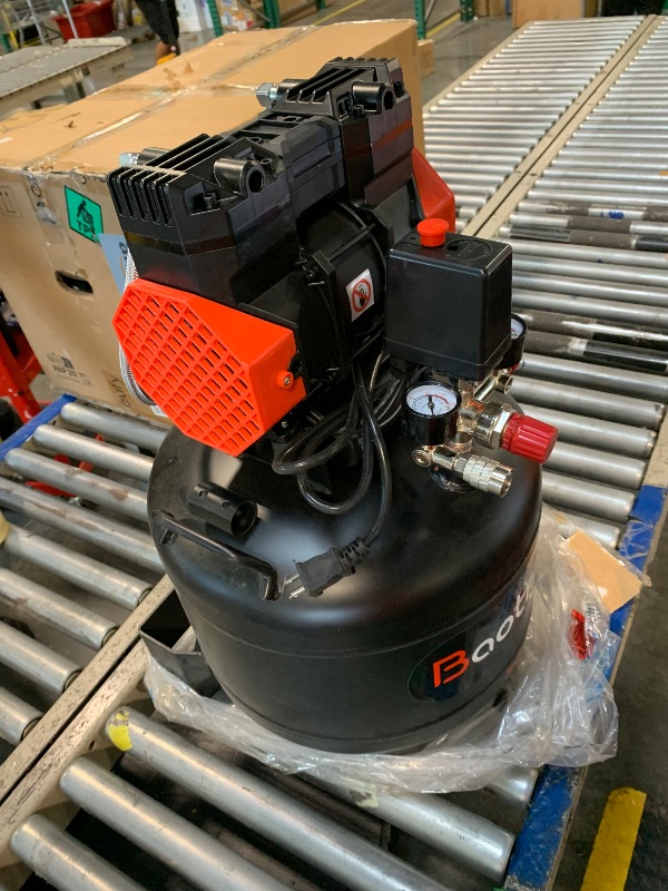 Photo 1 of 14 Gallon Ultra Quiet Air Compressor with Two Quick Couplers, 2HP 8.75 CFM, Max 115 PSI Pressure Oil-Free Air Compressor Tank, 70dB Quiet Compressor for Auto Repair, Tire Inflation