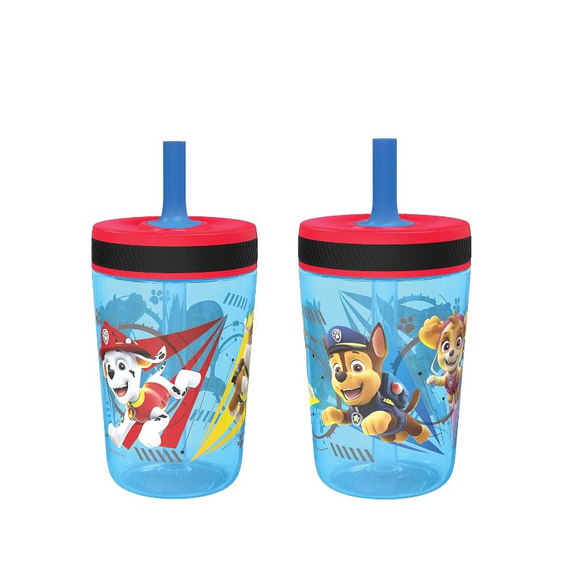 Photo 1 of  Kelso Tumbler  (Paw Patrol - Chase & Marshall 2pc Set) Toddlers Cups Leak-Proof Screw-On Lid with Straw Made of Durable Plastic and...
