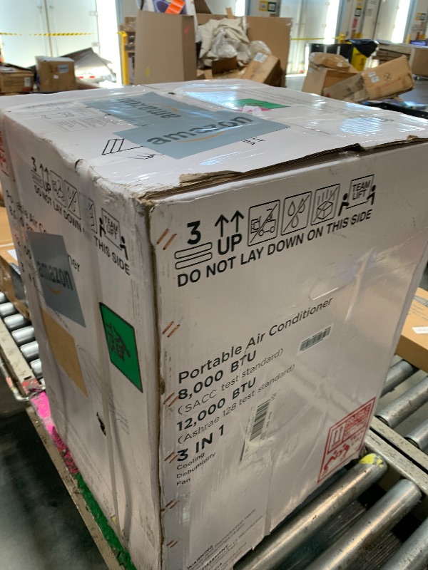 Photo 1 of 12,000 BTU Portable Air Conditioner Cools Up to 500 Sq.Ft, 3-IN-1 Energy Efficient Portable AC Unit with Remote Control & Installation Kits for Large Room, Campervan, Office, Temporary Space