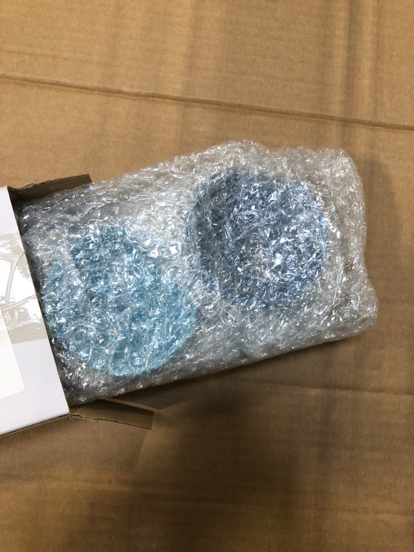 Photo 1 of **MISSING 2** Boao 2.7 Inches Mini Ceramic Spoon Rests, Gold Rim Kitchen Spoon Rests, Mini Cooking Spoon Holder for Stove Top Countertop, Teaspoon Rest, Coffee Stir Spoon Rest (Blue, 2 Pieces)