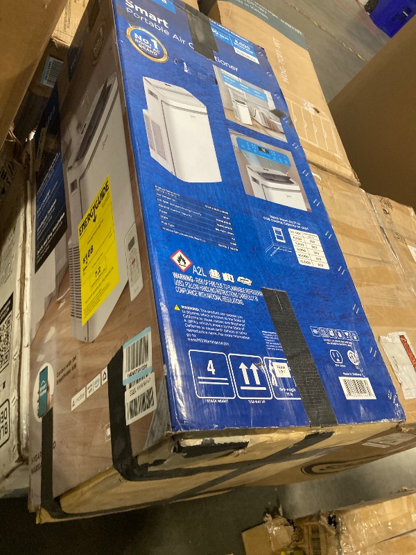 Photo 1 of ** VERY USED ************ Midea 12,000 BTU ASHRAE (8,000 BTU SACC) Portable Air Conditioner, Cools up to 350 Sq.Ft., with Dehumidifier & Fan mode, Control with Remote, Amazon Alexa & Google Assistant, Easy-to-use and Install