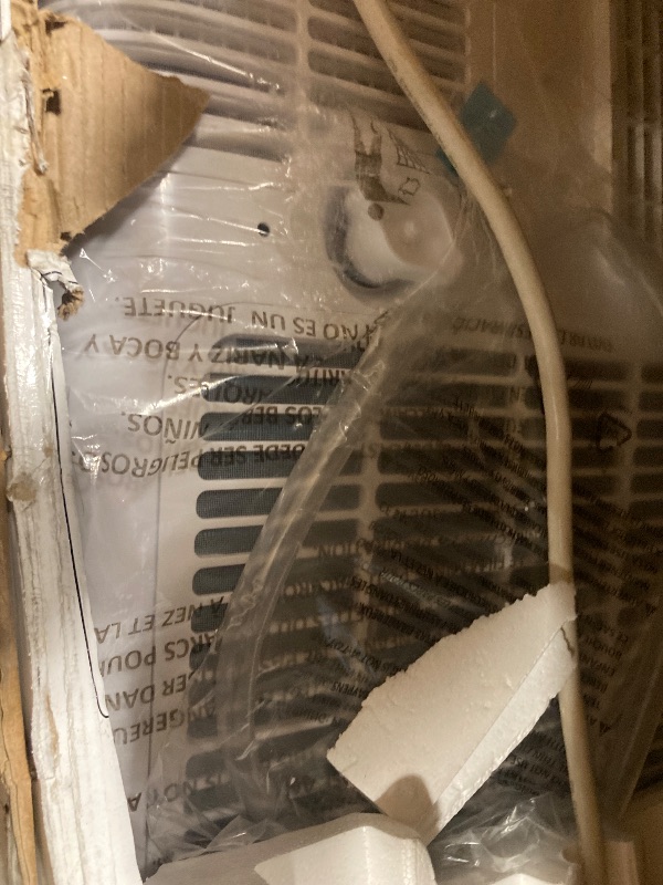 Photo 1 of ** VERY USED ***** UNABLE TO TEST****BLACK+DECKER Smart Portable Air Conditioner, 14,000 BTU (10,200 BTU SACC) for Rooms up to 700 Sq. Ft., Smart Portable AC with Follow Me Remote and Window Kit, BPACT14WT, White