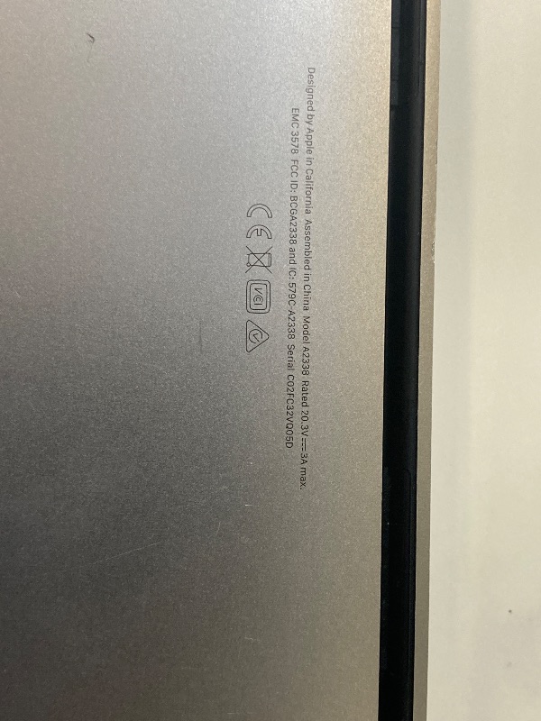 Photo 1 of **NON FUNCTIONAL, FOR PARTS ONLY, SALE FINAL**
Apple 2025 MacBook Air 13-inch Laptop with M4 chip: Built for Apple Intelligence, 13.6-inch Liquid Retina Display, 16GB Unified Memory, 256GB SSD Storage, 12MP Center Stage Camera, Touch ID; Midnight