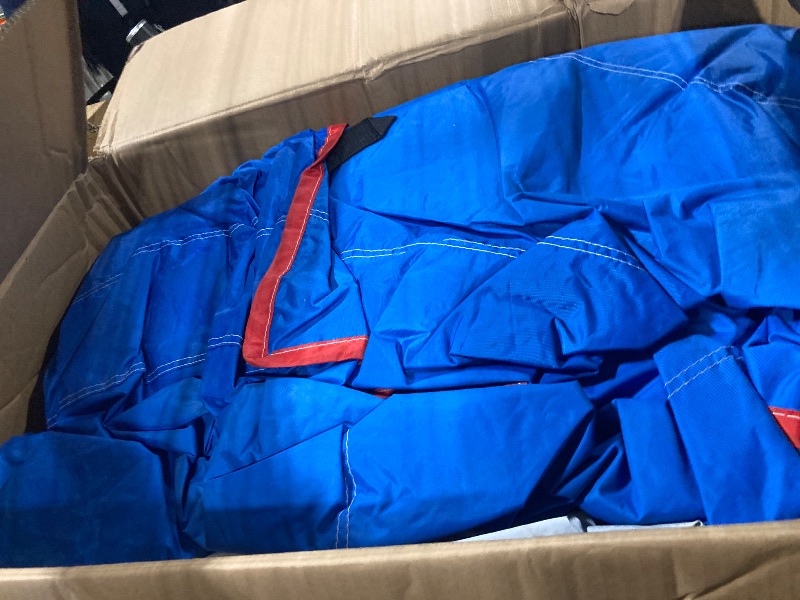 Photo 1 of * VERY USED ********** FINCOME Inflatable Bounce House for Kids, Water Bounce House with Double Slides Outdoor Indoor, Jumping Bouncy Castle with Air Blower for Park Backyard Party Birthday (with 750W Blower)