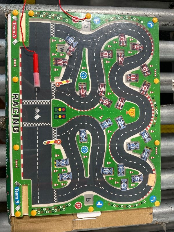 Photo 1 of **MISSING 1 MAGNET PEN** QianShouYan Magnetic Alphabet Maze, Montessori Toys, Two-Player Racing Preschool Toys for Ages 3-8, Educational Toys Fine Motor Skills Sensory Toys, Toys for Boys and Girls