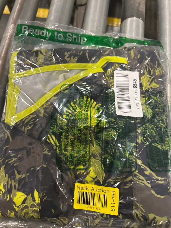 Photo 1 of ** UNKNOWN SIZE***Oakley Men's Standard Palm Florals Recycled 19” Boardshort, Tiger Flowers Camo Green