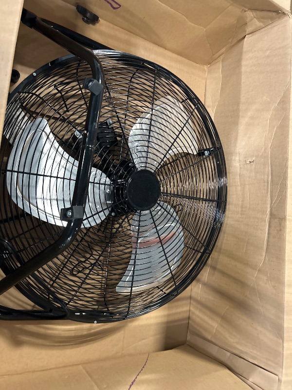 Photo 1 of ** SIMILAR IMAGE**Uthfy 20 Inch High Velocity Heavy Duty Fan, Metal Industrial Floor Fan with 3 Speeds, 360° Adjustbale Tilting for Warehouse,Workshop, Factory and Basement, Black