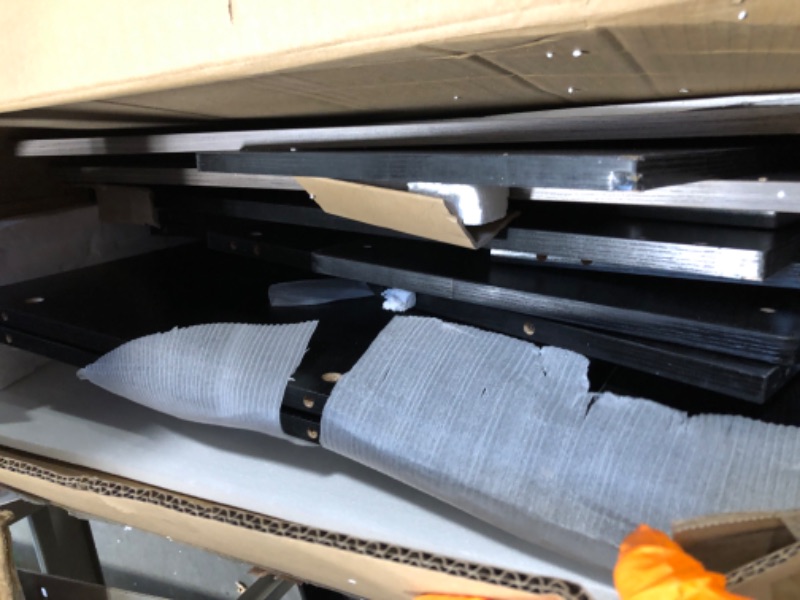 Photo 1 of * very used** DWVO 5 Pieces Folding Extendable Dining Table Set with 4 Chairs for 4 Peoples 55 Inches Drop Leaf Wood Kitchen Dining Room Table Set with Storage and 6 Wheels for Small Space Saving Grey