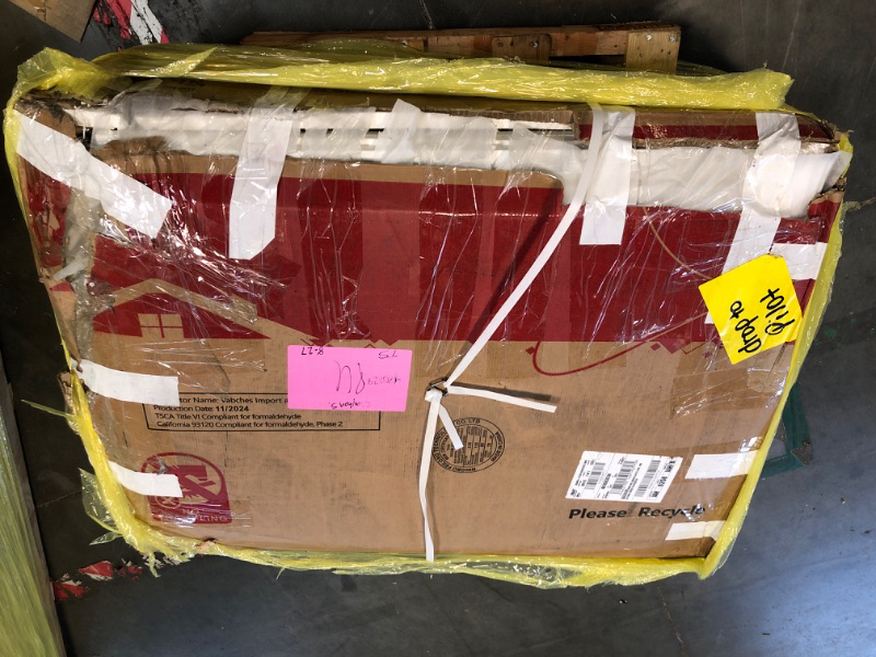 Photo 1 of ** VERY USED ** Vabches Vanity Desk with Mirror and Lights, 5 Drawers Makeup Vanity Table with Storage Chair, 44.9in Big Vanity Dresser 3 LED Lighting Modes,Power Outlet,Bedroom White