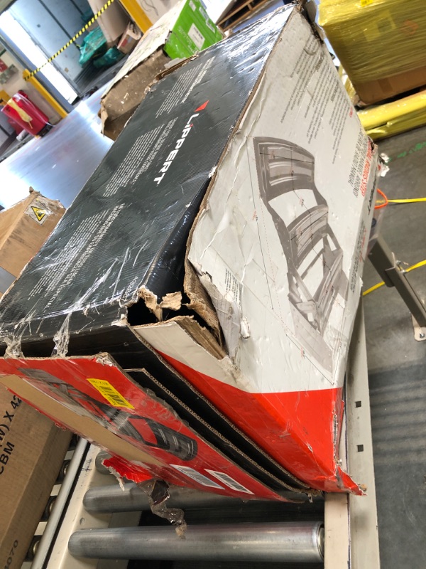 Photo 1 of ** VERY USED ** Lippert Components 432687 24' Radius Corner Manual Step - Triple, 7' Rise , Black