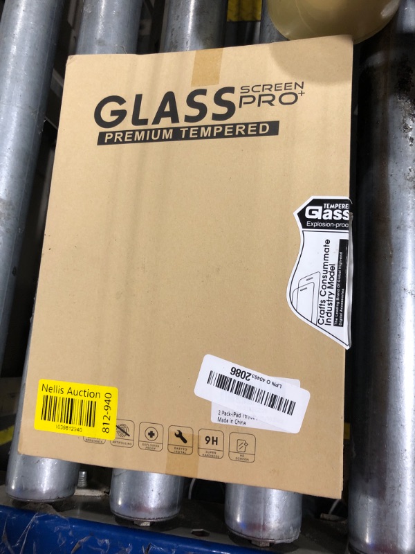 Photo 1 of **Missing One**Qularlans 2 Pack Screen Protector for iPad 9th 8th 7th Generation 10.2 Inch 2021/2020/2019, Anti-Scratch 9H Hardness Tempered Glass Film Apple Pencil Compatible