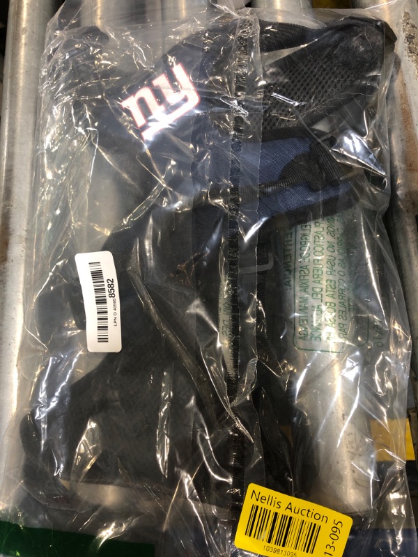 Photo 1 of **dirty**Littlearth NFL New York Giants Pet Front Clip Harness, Team Color, Large