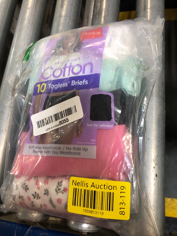 Photo 1 of **missing**Hanes womens Cotton briefs underwear, 10 Pack - Brief Assorted 1, 9 US