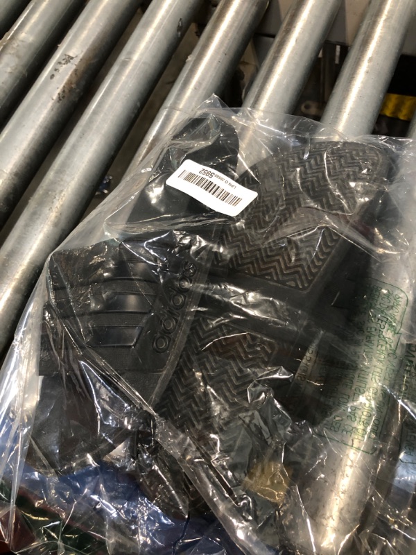 Photo 1 of ** VERY USED / DIRTY ** adidas Unisex Shower Slide Sandal, Core Black/Core Black/Core Black, 12 US Men