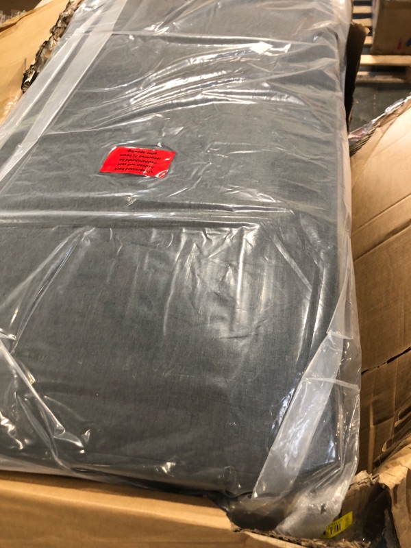 Photo 1 of * PARCIAL SET BOX 1/1** Shintenchi Small Sectional Couch Sofas, 3 Seat L Shape Sofa with Ottoman, Fabric Upholstered Convertible Sofa Couches, Small Couch for Apartments, Living Room and Office (Dark Grey)