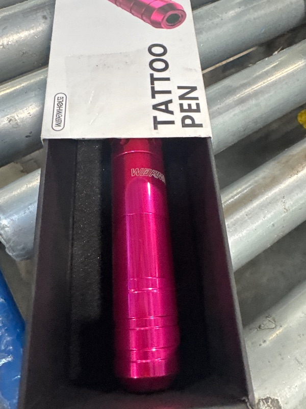 Photo 1 of ** MISSIN PARTS**Wormhole Tattoo 79PCS Wireless Tattoo Practice Gun Kit - Battery Pack 1,500mAh Capacity, 20PCS Tattoo Needles, LED Digital Display - Professional Equipment for Beginners and Tattooist - Pink