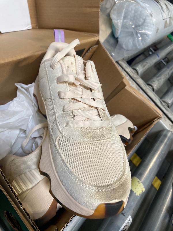 Photo 1 of ** DIRTY ** VERY USED Sorel Women's Kinetic Impact II Wonder Lace Sneaker, Honey White/Euphoric Lilac, 7.5
