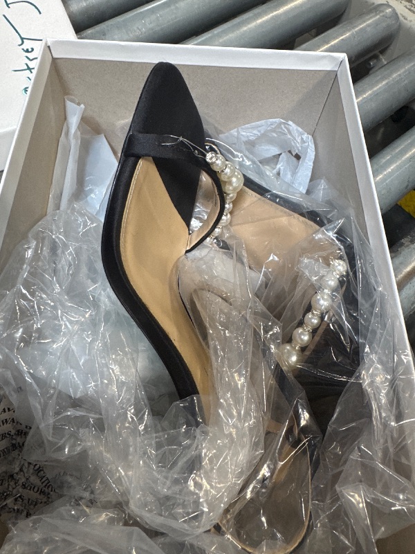 Photo 1 of ** USED / DAMAGE **Betsey Johnson Women's Jacy Heeled Sandal, Black, 9