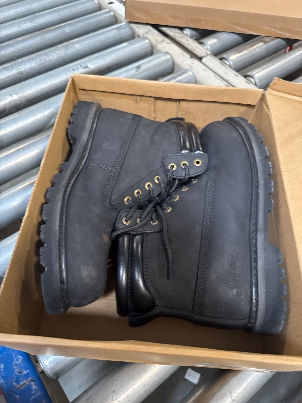 Photo 1 of ** USED ** SAFETY LOONG Waterproof Work Boots for Men Black Full Grain Leather, Soft Toe Comfortable Slip Resistant Construction Boots 10
