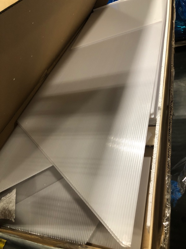 Photo 1 of ** SET 2 BOX ** 6*8 FT Outdoor Walk-in Greenhouse, Polycarbonate Green House, Heavy Duty Greenhouse with Vented Roof Window, Windproof Aluminum Frame, Suitable for Outside Gardening, Backyard, Patio