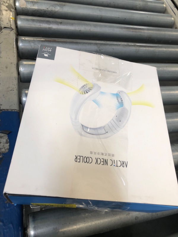 Photo 1 of  ** MISSING CHARGER **  Arctic Neck Cooler Hands-Free Portable Smart Dual Effect Cooling Neckband Fan Rechargeable USB Hanging Neck Fan for Sports,Working,Travel,Outdoor