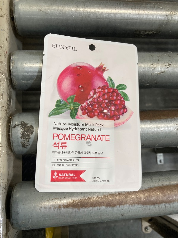 Photo 1 of  Pomegranate Sheet Masks, Hydrating Smoothing Face Masks for Women Men, Facial Mask Skin Care Korean, Moisturize Nourish for All Skin Types, Birthday Christmas Gifts, 