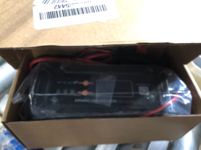 Photo 1 of **MISSING PARTS***ECO-Worthy 12V/24V 20A Smart Battery Charger Maintainer, Auto Voltage Detect for LiFePO4 Lead-Acid with Multi-Current Options 5A/10A/15A/20A, Trickle Charger for Car Truck Motorcycle Lawn Mower