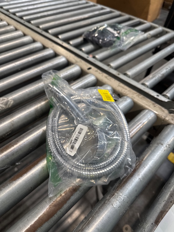 Photo 1 of ***MISSING HARDWARE***KAIYING Chrome High Pressure Handheld Shower Head with ON/OFF Pause Switch, 3 Spray Modes Shower Wand with Shut Off Button, Removable Camper Shower Head with Hose and Adjustable Angle Bracket