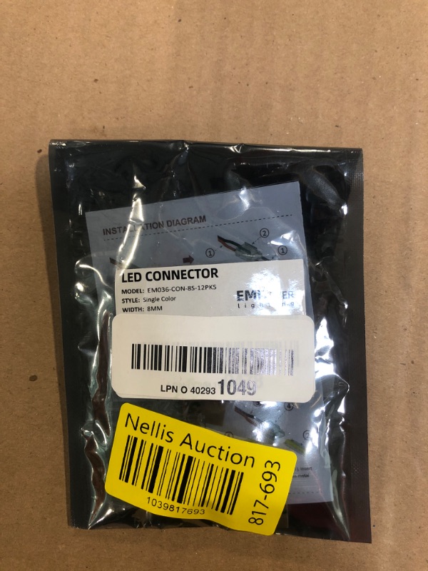 Photo 1 of ?EMITEVER 8-in-1 LED Strip Connectors 12pcs, 2 Pin 8mm COB Tape Lights Terminal Connectors 8 Types Solderless Transparent Connection for? 5V 12V 24V?Straight, Corner, Strip to Strip, Strip to Wire?