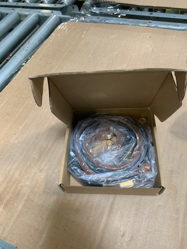 Photo 1 of ***BLACK BELT BUCKLE BROKEN*** Ovekaut Women Skinny Leather Belt,Solid Color Alloy Turn Lock Adjustable Belt,Ideal for Dresses Jeans Coats Belt (Black+caramel)