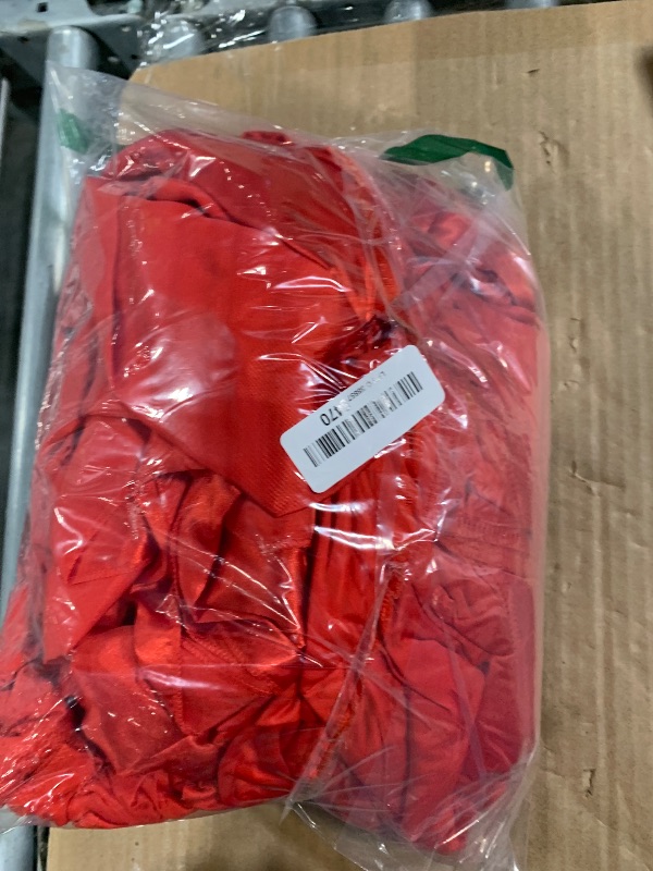 Photo 1 of 10 x 10 Feet Red Backdrop Curtain for Partie, Background Curtains for Photoshoot, Birthday, Wedding, Halloween, Thanksgiving, Christmas, New Year Party Decorations 5Ft x 10Ft, 2 Panels