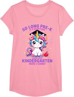 Photo 1 of **SIMILAR ITEM***Kids So Long Kindergarten Graduation Graduate Unicorn Kids Girls T-Shirt, SMALL