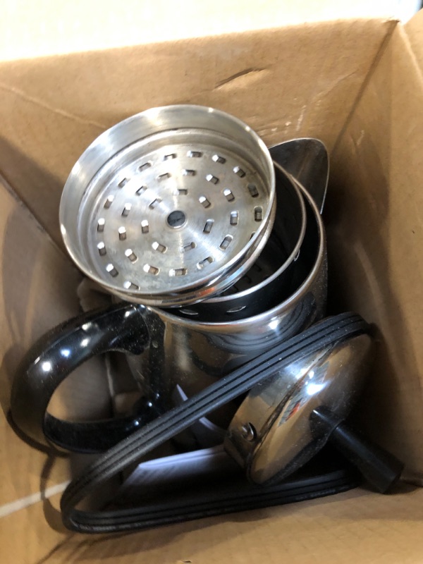Photo 1 of **NEEDS TO BE CLEANED** Farberware FCP412 1000 Watt 12-Cup Percolator, Stainless Steel
