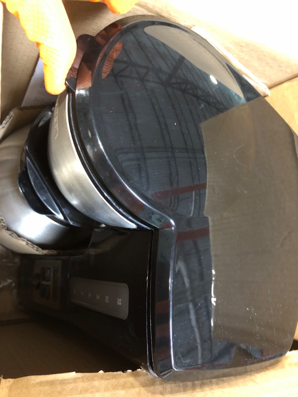 Photo 1 of BLACK+DECKER 12 Cup Thermal Programmable Coffee Maker with Brew Strength and VORTEX Technology, Black/Steel