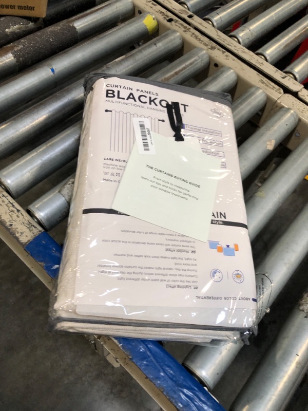 Photo 1 of 100% Blackout Shield Linen Blackout Curtains for Bedroom 84 Inches Long, Back Tab/Rod Pocket Living Room Drapes, Thermal Insulated Blackout Curtains 2 Panels Set, 50" W x 84" L, Cream