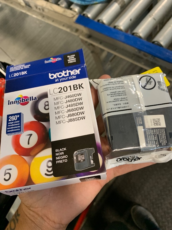 Photo 1 of Brother Genuine Standard Yield Black Ink Cartridge, LC201BK, Replacement Black Ink, Page Yield Up To 260 Pages, Amazon Dash Replenishment Cartridge, LC201BK
