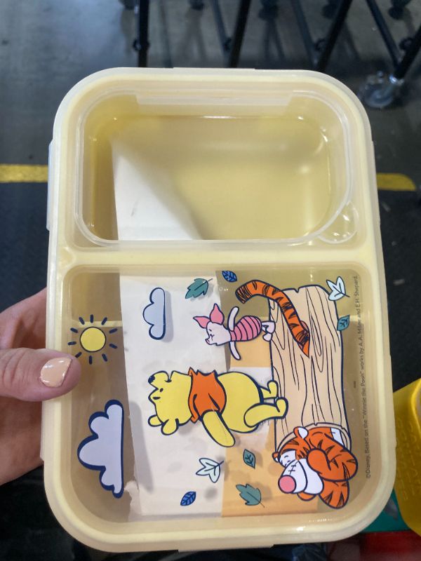 Photo 1 of ***PARTIAL SET*** SEE PHOTOS***Disney Bento Box– Leak-Proof Kids Lunch Box with Divided Compartments & Detachable Spork - Mickey & Minnie, Stitch, & Winnie the Pooh BPA Free Toddler Bento Box