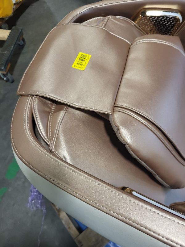 Photo 1 of MEROUS 4D Zero Gravity Massage Chair Recliner, Easy Control SL-Track Shiatsu Massage Chair Full Body with Body Scan,Waist Heating,Bluetooth,Foot Rollers,32 Airbags&Extended Footrest (Gold)