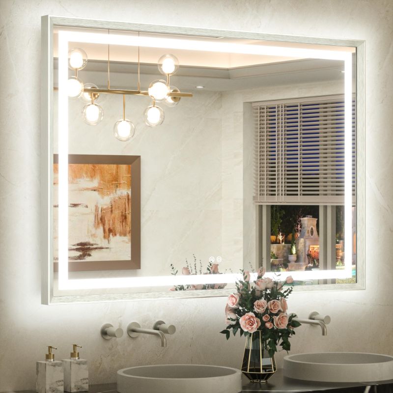 Photo 1 of ***AS IS FINAL SALE NO RETURNS - Mixed items Pallet
TETOTE 48 x 36 Bathroom LED Mirror Brushed Nickel Metal Frame Frontlit & Backlit Vanity Mirror Stepless Dimmable Anti-Fog 3 Colors White/Warm/Natural Light up Vanity Wall-Mounted
Storkcraft Brookside 6-D