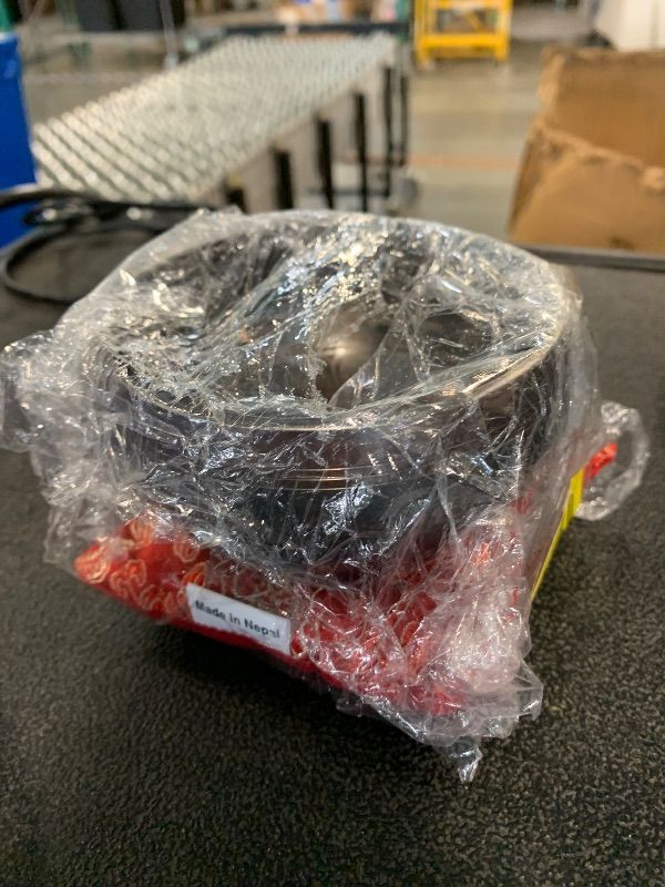 Photo 1 of ****missing wooden sound stick/bar*****    Tibetan Singing Bowl Set Authentic – Handmade in Nepal Sound & Meditation Bowl – Spiritual Decor for Yoga, Wellness Spaces & Relaxation by Himalayan Bazaar (Brown & Red)