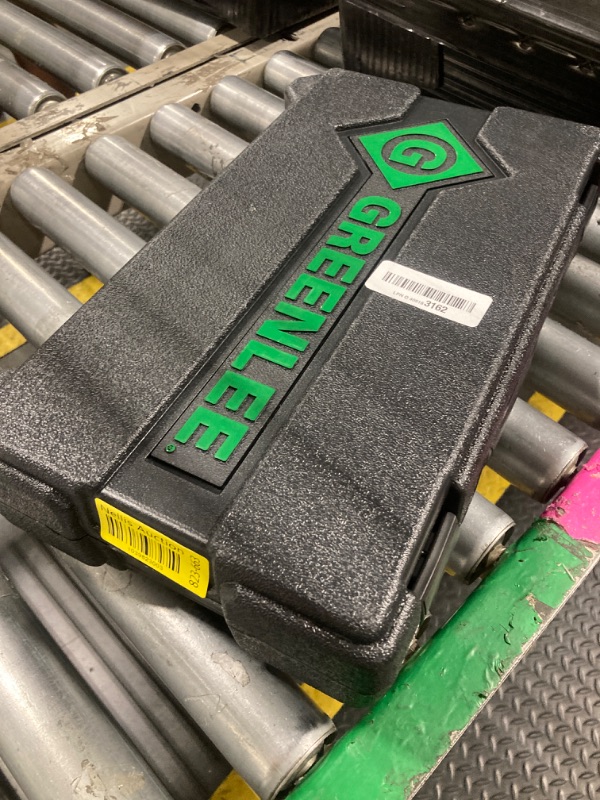 Photo 1 of ***PARTIAL SET
Greenlee 7238SB Slug-Buster Knockout Punch Kit with Hex Ratchet Wrench, 1/2" to 2" Punches, and 7/16" and 3/4" Draw Studs, Electrical Conduit Hole Cutter Kit