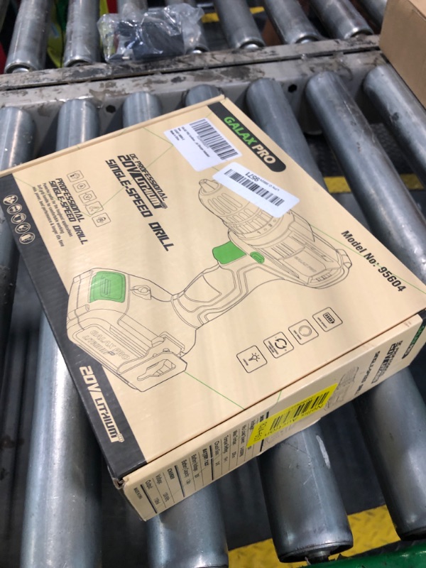 Photo 1 of ***CORRECT ITEM****GALAX PRO Cordless Drill Driver 20V,1.3Ah Battery Power Drill Driver with Single Speed 0-600RPM,and Work Light, Max Torque 20N.m, 3/8 Inch Keyless Chuck, 19+1 Position,Battery and Charger Included