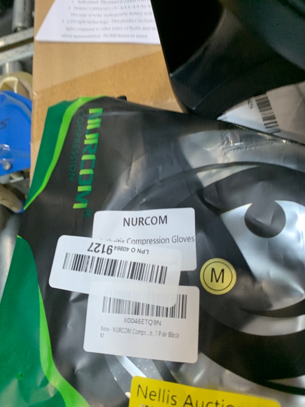 Photo 1 of **one glove**
NURCOM Compression Arthritis Gloves, Rheumatoid Pain Relief Compression Gloves for Women & Men, Premium Fingerless Circulation Gloves for Arthritis & Joint Pain, Swelling, Tendonitis, 1 Pair Black M