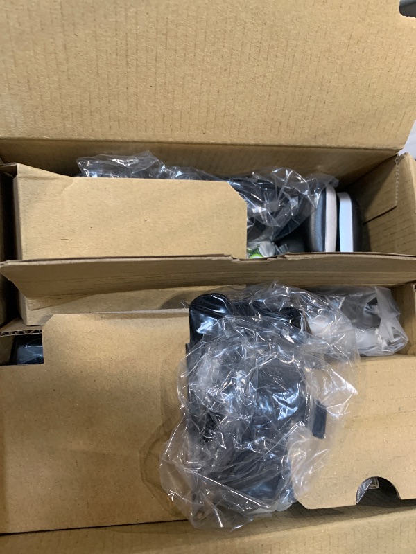 Photo 1 of Panasonic Cordless Phone with Advanced Call Block, Link2Cell Bluetooth, One-Ring Scam Alert, and 2-Way Recording with Answering Machine, 5 Handsets - KX-TGF975B (Black with Silver Trim)