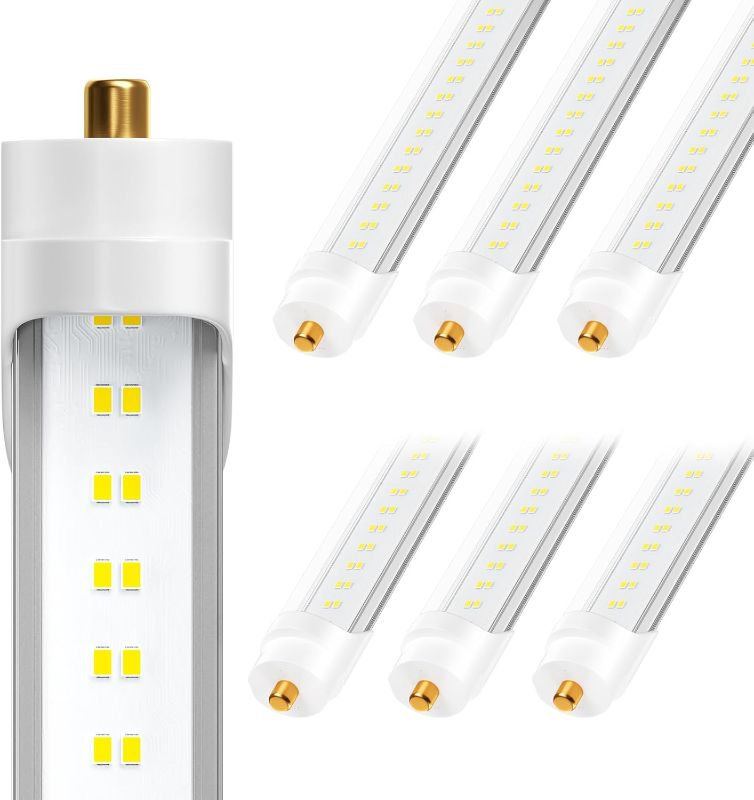 Photo 1 of 12 PACK 8 Foot LED Bulbs to Replace Fluorescent Light Bulbs (Pack of 6)