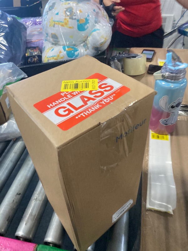 Photo 1 of [NO LID] Motifeur Glass Apothecary Jars, Bathroom Storage Organizer Stand, Decorative Wedding Candy Buffets Container (Clear)