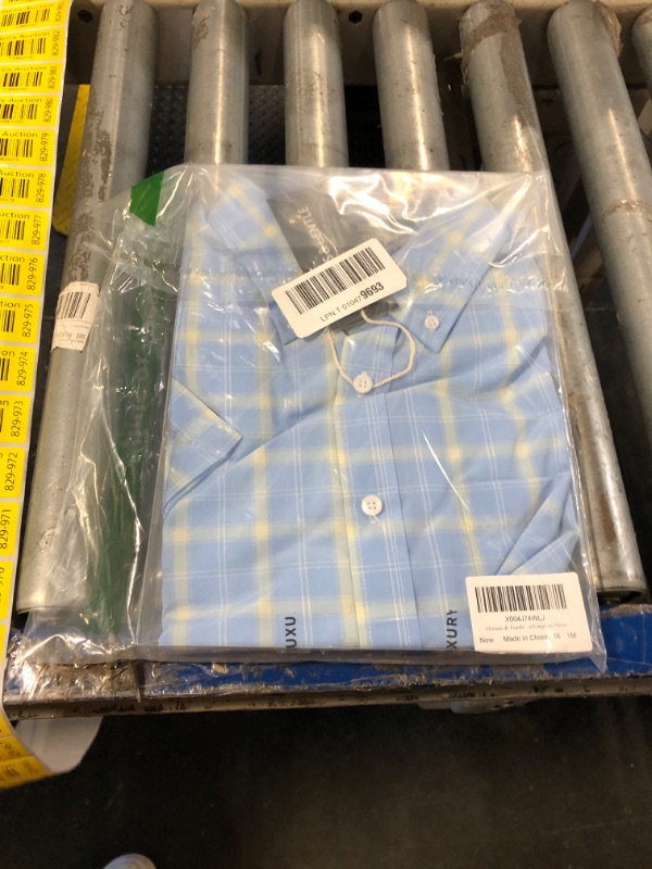 Photo 1 of 
Alimens & Gentle Mens Plaid Short Sleeve Button Down Shirts Cotton Regular Fit Casual Gingham Shirts