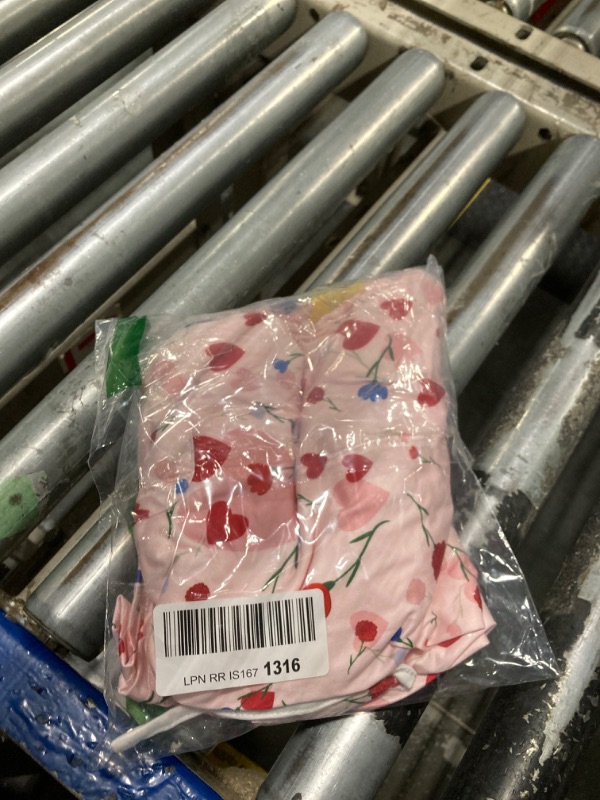 Photo 1 of ****MINOR DAMAGE ON THE SHORTS****   Ekouaer Pajama Set for Women 2 Piece Lounge Set Short Sleeve Tops and Shorts Soft Sleepwear, Chest Pocket, M