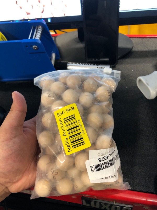 Photo 1 of * GUMBALL SIZE* GSE Games & Sports Expert 7/8-Inch Bingo Balls, Solid Wooden Replacement Bingo Game Balls for Parties, Prize Raffles